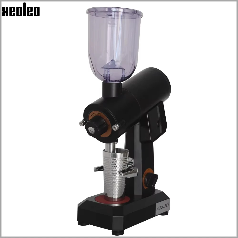 XEOLEO Rvs Elektrische Koffiemolen 400g Koffiebonen Grinder Koffie Freesmachine 150W