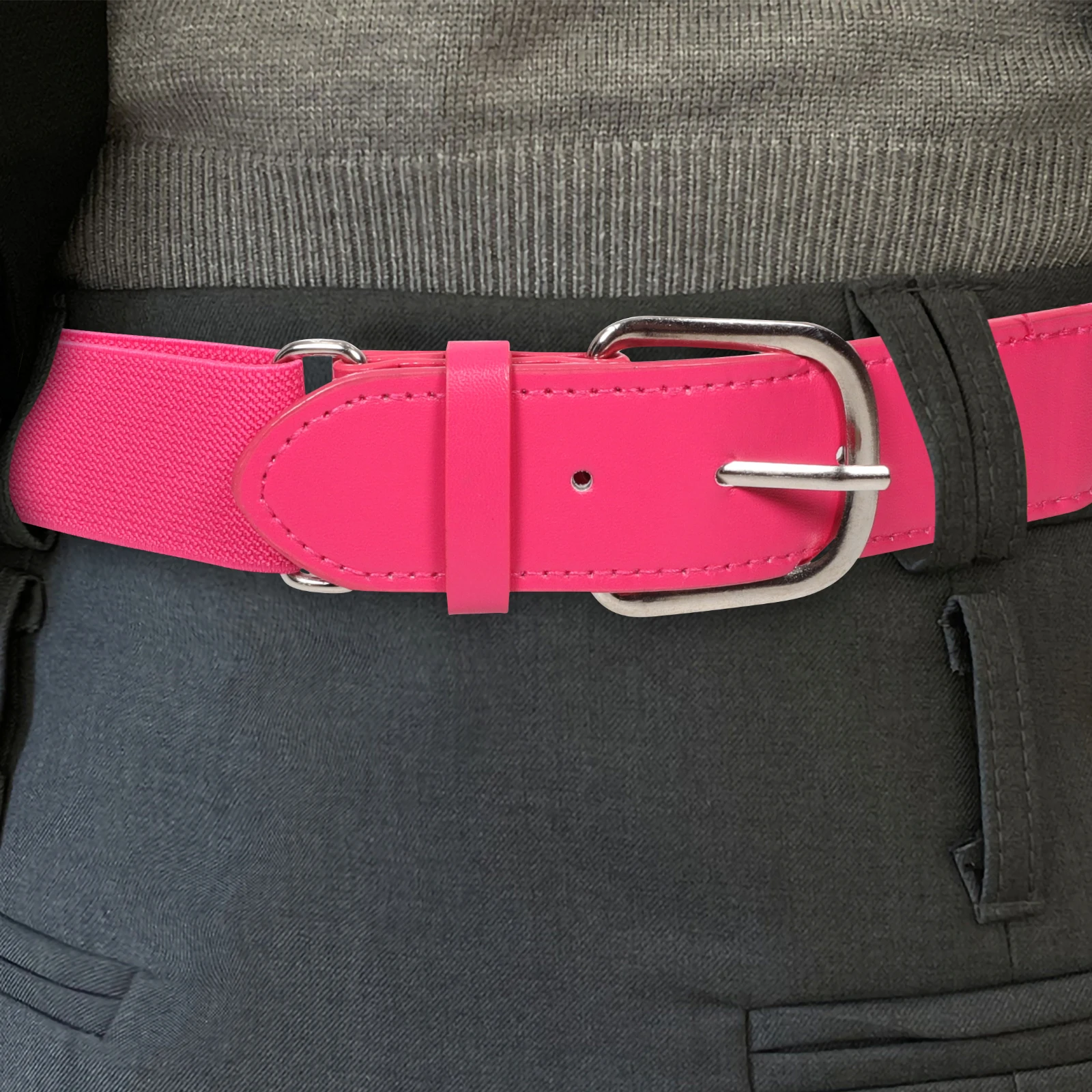 الكرة اللينة الوردي مرونة الخصر للشباب قابل للتعديل بو الرياضة حزام البيسبول الصغير حزام واقية