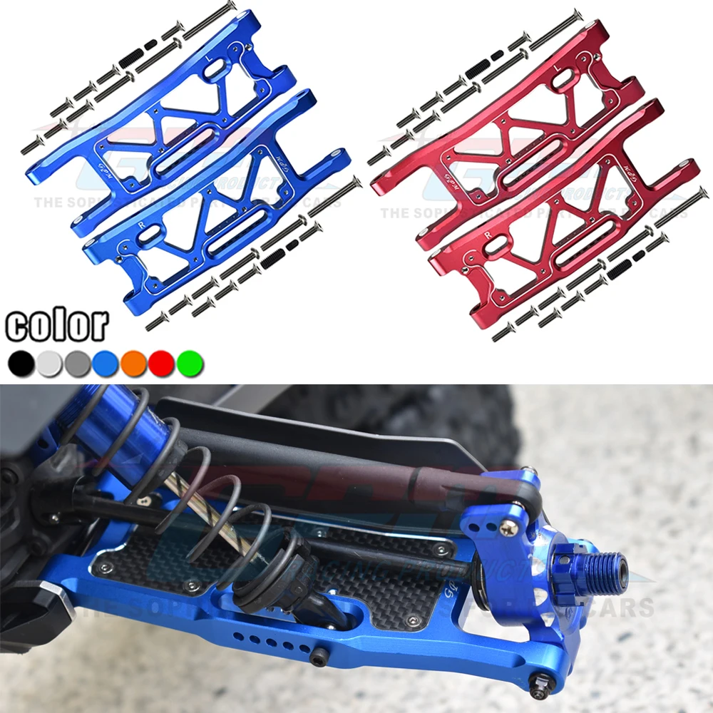 

GPM for Trax 1/8 Sledge 4WD Monster Truck 95076-4 Upgrade Parts Metal Aluminium Rear Lower Suspension Arm Swing Arm 9533 9534