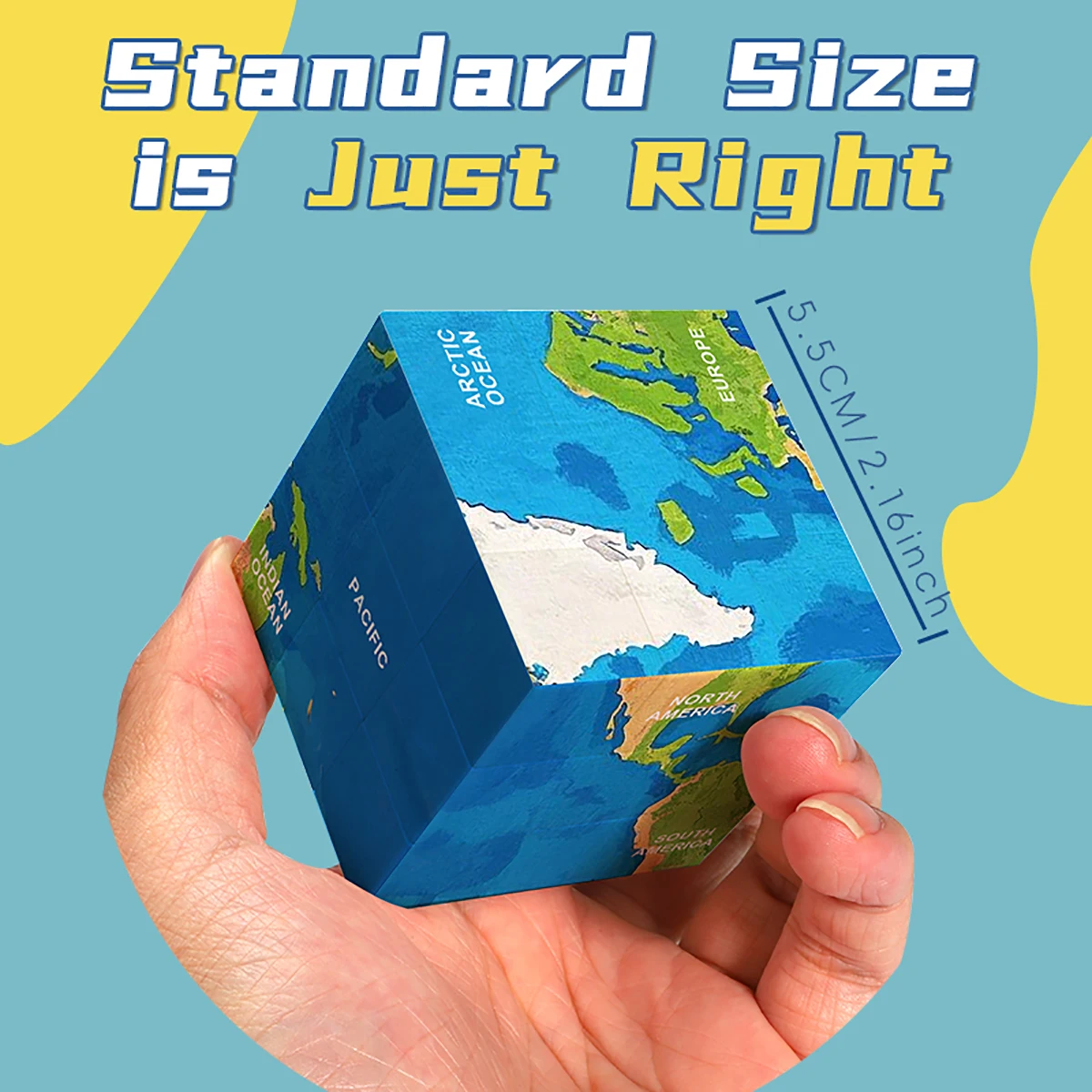 Cubo mágico 3x3x3, mapa UV 3D, pintura en Color, rompecabezas divertido para aliviar el estrés, juego profesional de velocidad suave, juguetes para niños, regalos