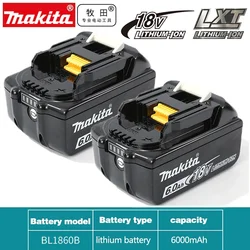 Makita-Batterie au lithium de rechange, 6Ah, 5Ah, 3Ah, 18V, BL1830B, BL1850B, BL1850, BL1840, BL1860, BL1815, Original