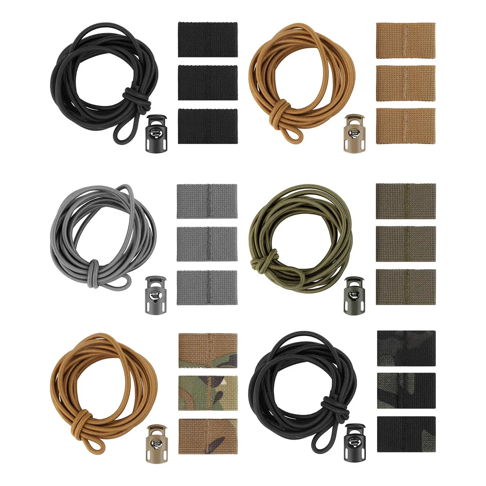 

Outdoor Elastic Fastener Hiking Gear Holder Flag Storage Rope Elastic Fastener