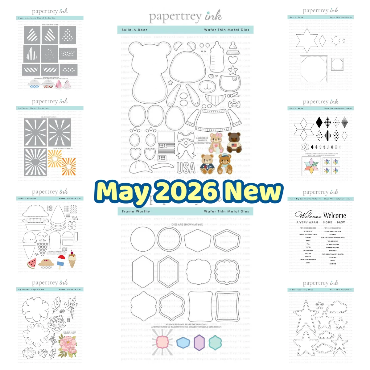 

Freedom in Bloom Clear Stamps and Metal Cutting Dies Sets for DIY Craft Greeting Card Scrapbooking Decoration Stencil Collection