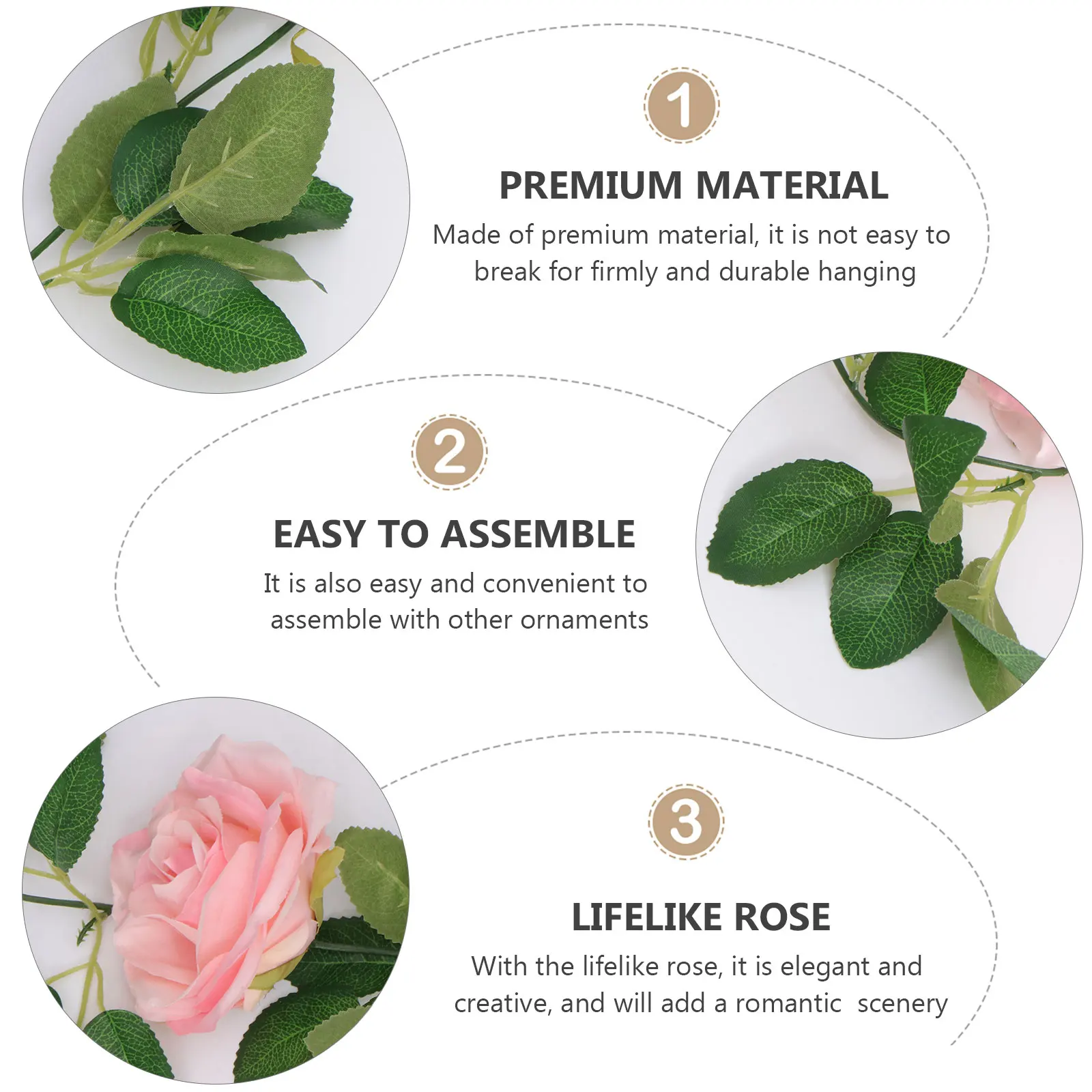 

Artificial Silk Rose Hanging Decor Wedding Party Supplies Background Wall Decorations Romantic SceneryRose