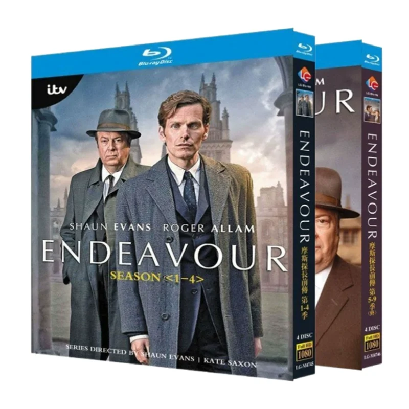 

Блю-рей-диски «Эндеавор», сезоны 1-9