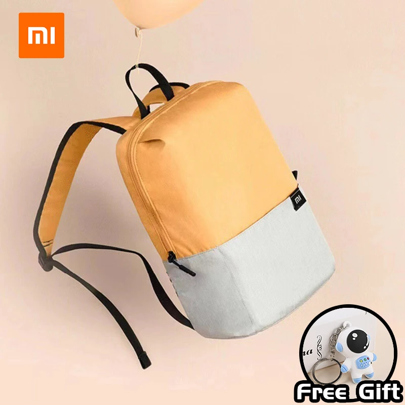 XIAOMI Colorful Small Backpack Men's and Women's Shoulder Bag Laptop Backpack Outdoor Waterproof Student Portable Sports Bag