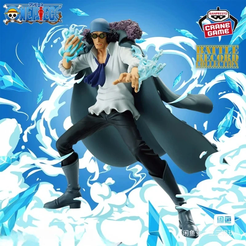 

Bandai Original Box One Piece BRC Battle Moments Navy General Aokiji Настольные украшения Коллекция подарков