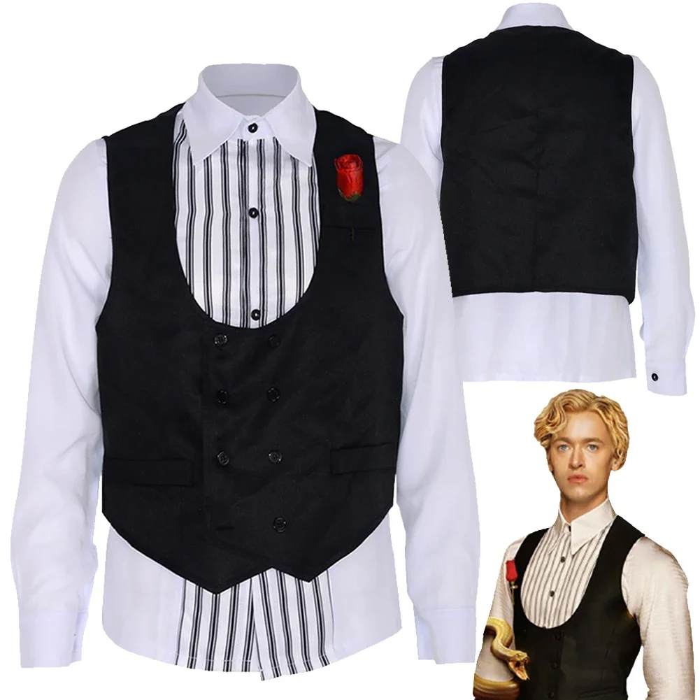 Coriolanus-Fantasia de Cosplay para Adulto, Camisa Fantasia, Coletes, Hunger Games, Disfarce, Fantasia, Filme, Fantasia, Roupa Masculina, Representação, Fantasia, Homens, 2023