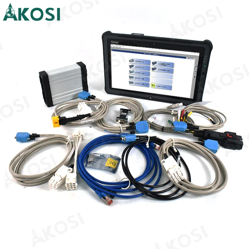 For ZF-Testman ZF TESTMAN EHPS DPA06 DIAGNOSTIC TOOL Servolectric With Cables Car Transmission with Getac F110 Tablet