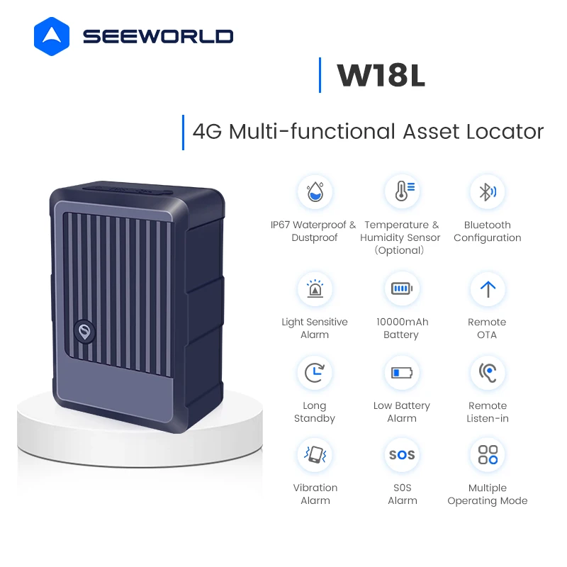 Optional Temperature & Humidity Sensor IP67 Waterproof IoT Asset GPS Tracker Tracking Device for Cold Chain Fleet Car Management