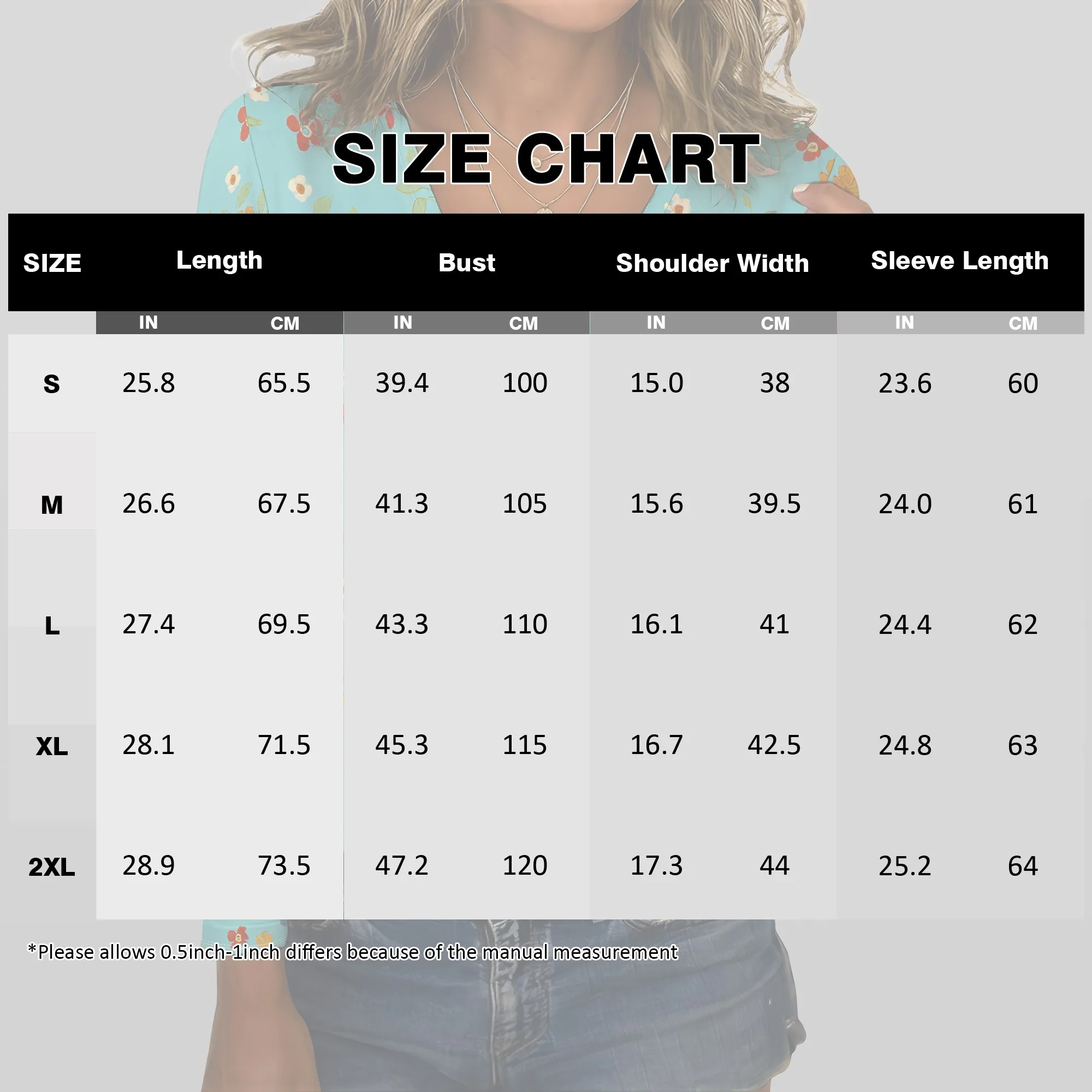 Camicette da donna con stampa floreale Boho per donna Camicetta carina con bottoni casual eleganti Camicie a maniche lunghe con scollo a V Top a tunica