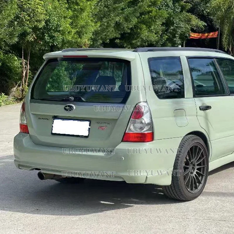 Dla Subaru Forester SG5 SG9 2004-2007 Spoiler dachowy ABS plastikowa czarna tylny spojler samochodu ozdoba Body Kit akcesoria