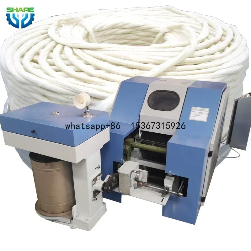 Multi Functional Mini Worsted Cotton Fiber Wool Carding Machine Wool Sliver Knitting Making Machine