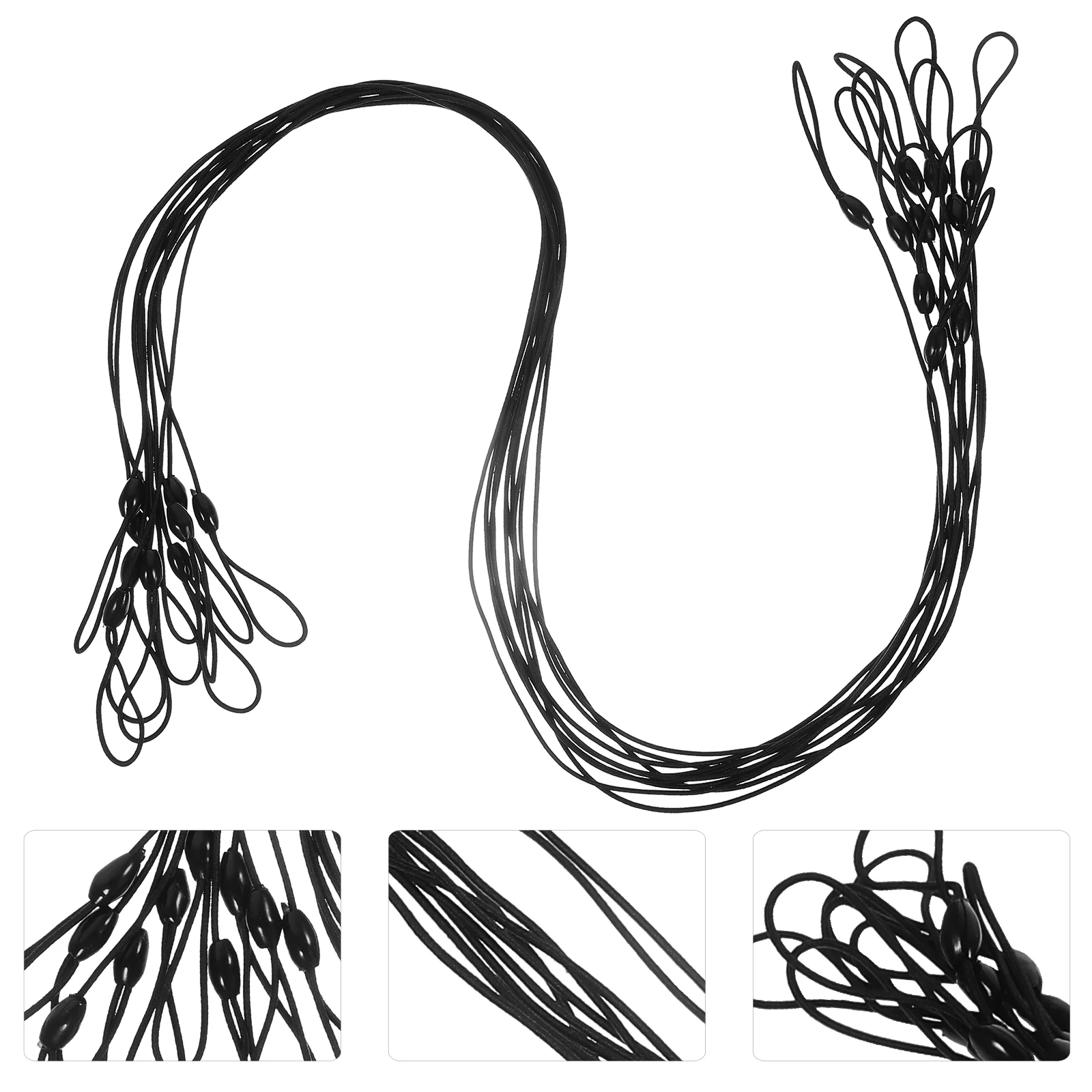 

10 Pcs Stylus Pen Lanyard Fish Wire Touch Spring Rope Lanyards Pens Elastic Band Anti Lost for Touchscreen Sling Miss