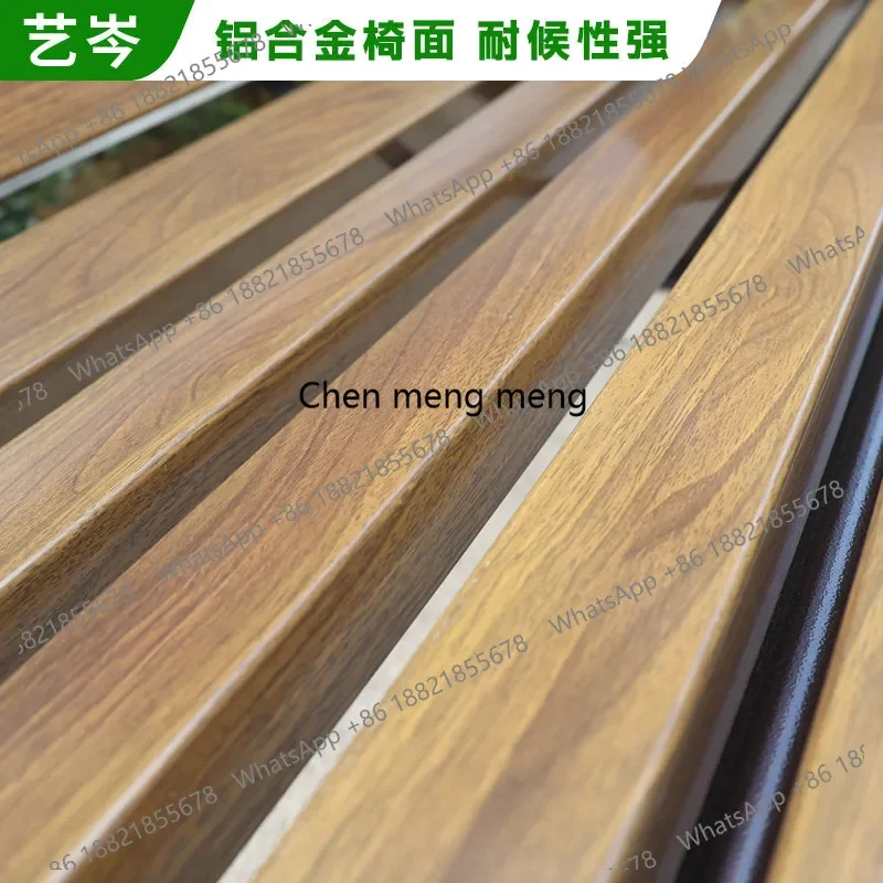 

Горячая распродажа: Уличный парковый стул из алюминиевого сплава с литой алюминиевой спинкой и сиденьем из массива дерева, для двора, с цинковым сплавом.