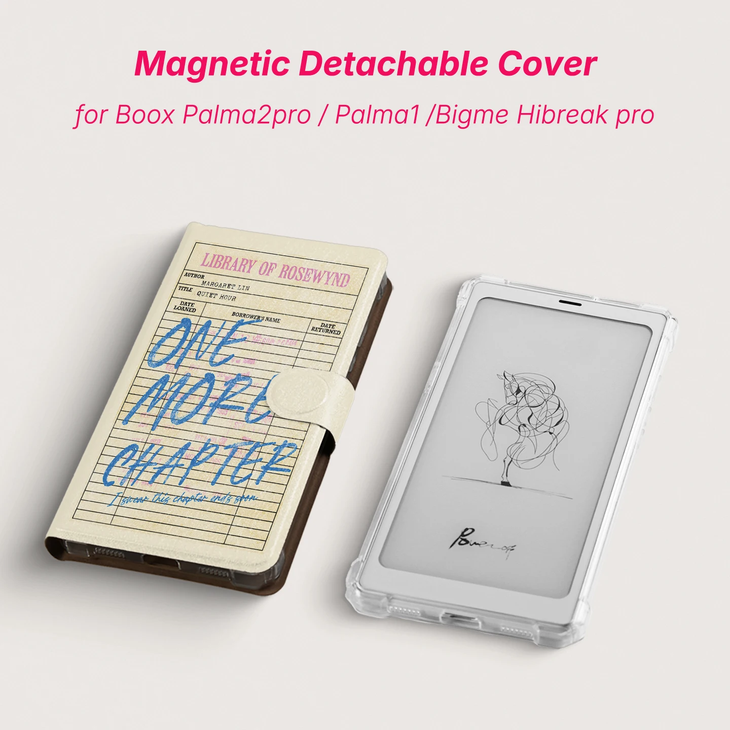 twosheep dla Boox Palma2pro Palma2 Bigme Hibreak Pro Color Odpinane Magnetyczne Etui Pokrowiec Funkcja Uśpienia Karta Biblioteczna — zdjęcie produktu 2