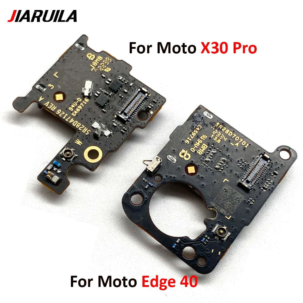 SIM Card Reader Board Flex Cable Slot For Moto Edge 40 / X30 Pro Sim Card Reader Replacement Repair Parts