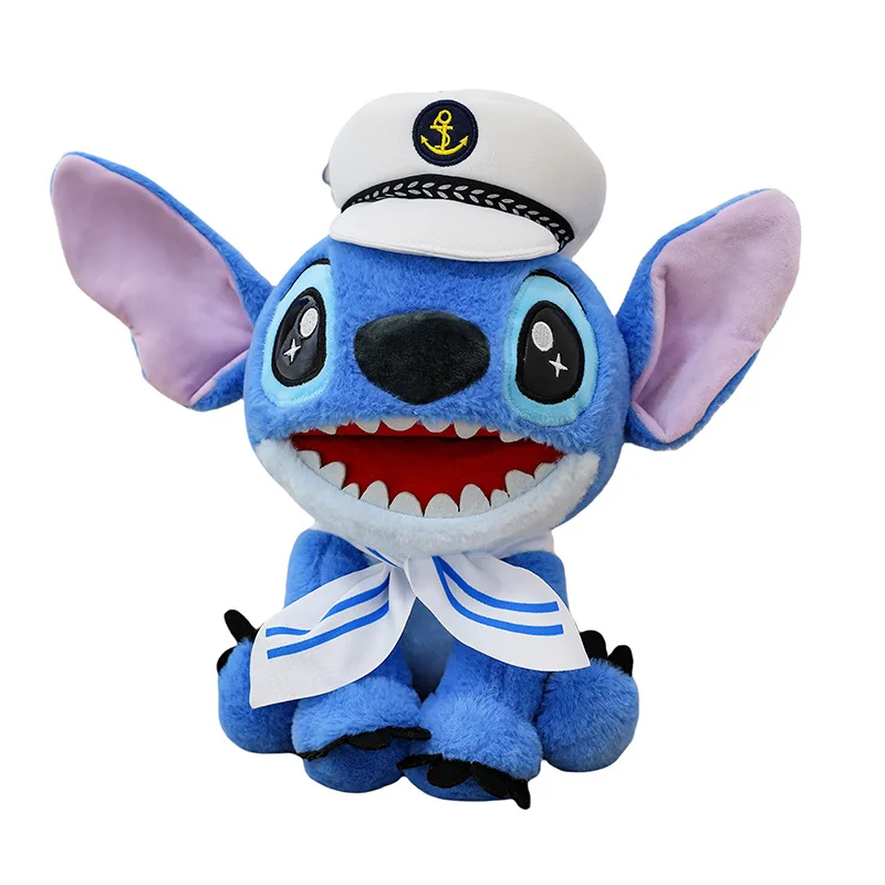 New Anime Navy Stitch Doll Cute Plush Toy Home Decorations Ornaments Gifts Cartoon Character Stuffed Animal Toy children gifts