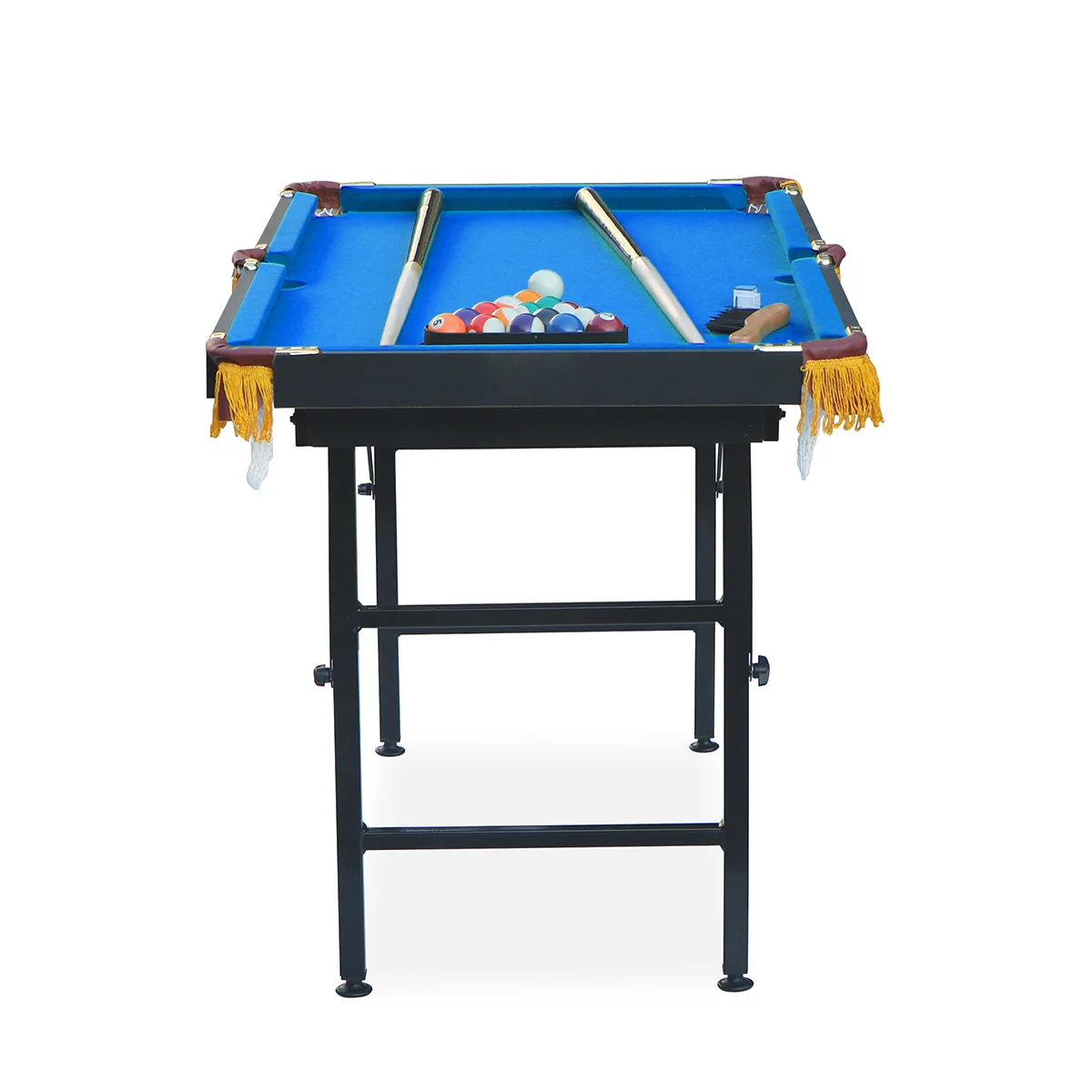 New Foldable Leg 4FT Size Billiard Pool Table Indoor MDF Snooker Billiard Table With Pick Up Pocket Family Club Pool Table