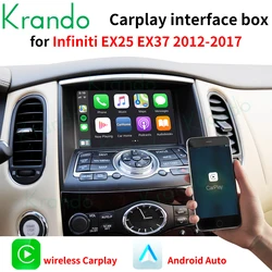 Krando Wireless Apple CarPlay Android Auto Interface Box For Infiniti M37 M25 M35 M56 Q70 G25 G37 Q40 QX50 EX25 EX37 QX60 G35