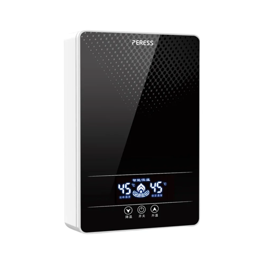 Chauffe-eau électrique instantané sans réservoir douche salle de bains bain chauffe-eau 220-240V 7000W température automatique ménage hôtel