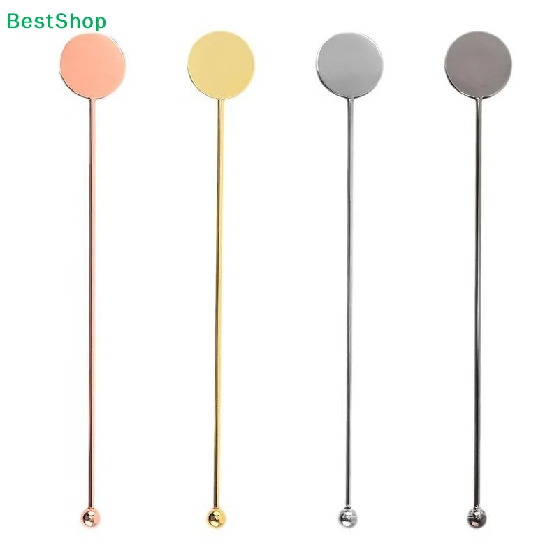 ♬High-Grade 304 Stainless Steel Stirring Sticks Elegant Swizzle Rods For Cocktails Coffee Bar Restaurant Milk Tea Mixing