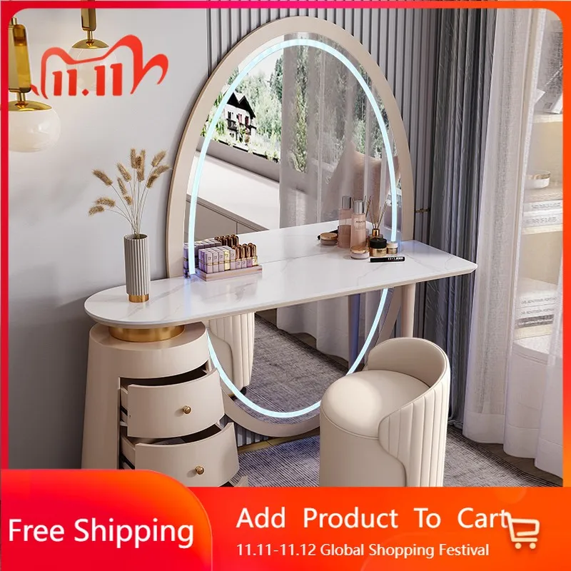 

Kitchen Compact Dressing Table Dining Organizer Earring European Vanity Table Partitions Comfortable Commode Salon Furniture