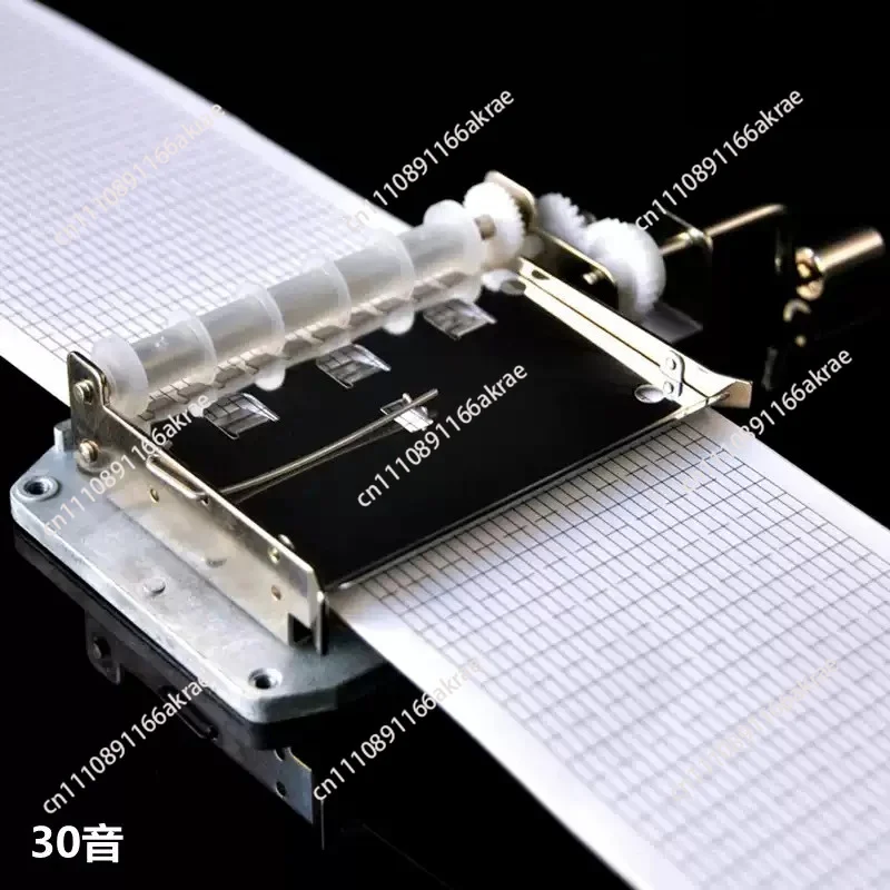 for 30 tone DIY hand crank paper tape music box movement assembly accessories send hole punch
