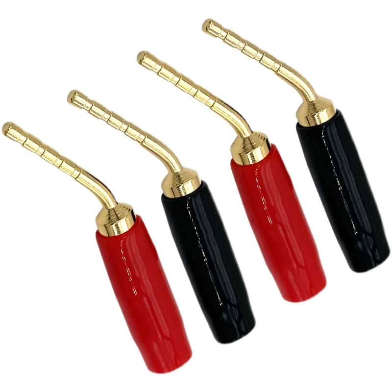 

Mini Pure Copper Gold-Plated Pin Type 2mm Banana Plug Old-Fashioned Power Amplifier Audio Speaker Wire Pin Type Pin Plug