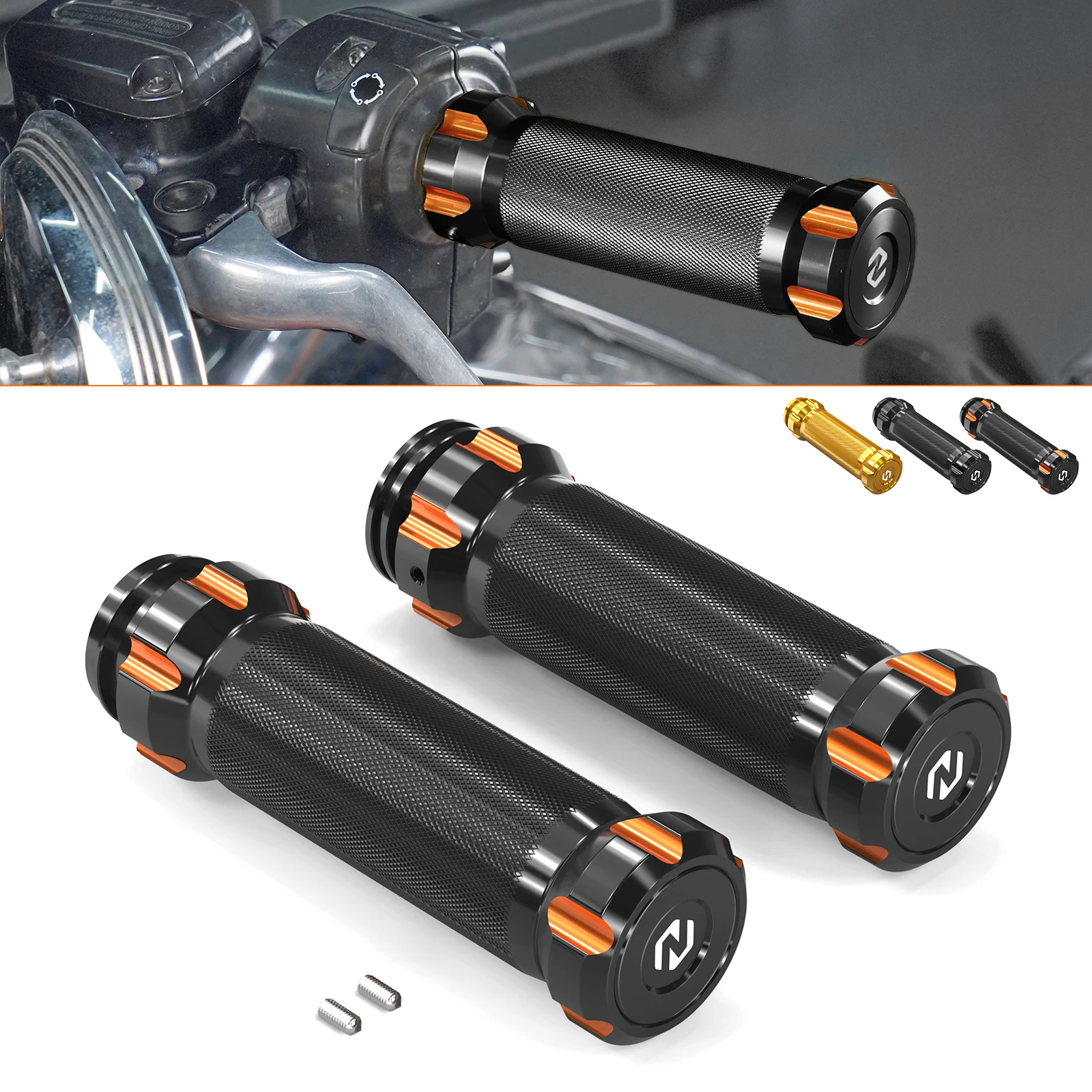 

For 2017-2025 Harley Road King Special FLHRXS Handlebar Grips for Harley Road King FLHR 2008-2022 Road King Classic FLHRC 08-13