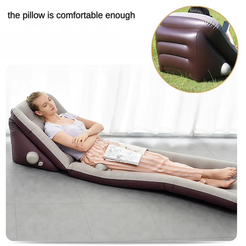 Outdoor Inflatable Bed Single Person Household Thickened Folding Bed Office Nap Equipment Lunch Break Sofa Portable Air Cushion