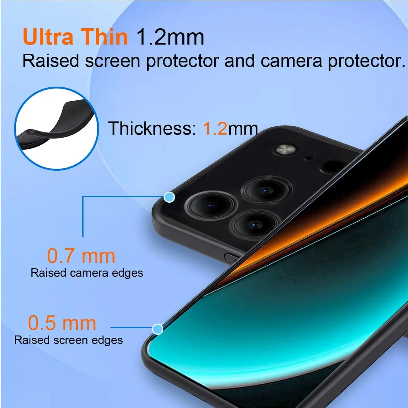Etui 3w1 ze szkła i silikonu do Doogee Note 56 Pro, etui do Doogee Note56, szkło hartowane na ekran do Doogee Note 56 Plus — zdjęcie produktu 3