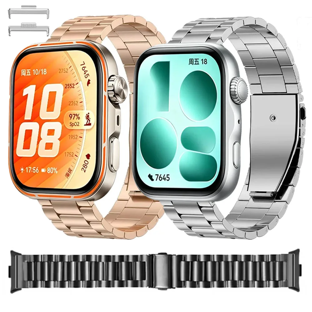 Luxuriöses Metallarmband für Huawei Watch Fit 5 5 Pro Band Edelstahl-Armband Huawei Watch Fit 4 Pro Fit 4 3 Komfortables Correa