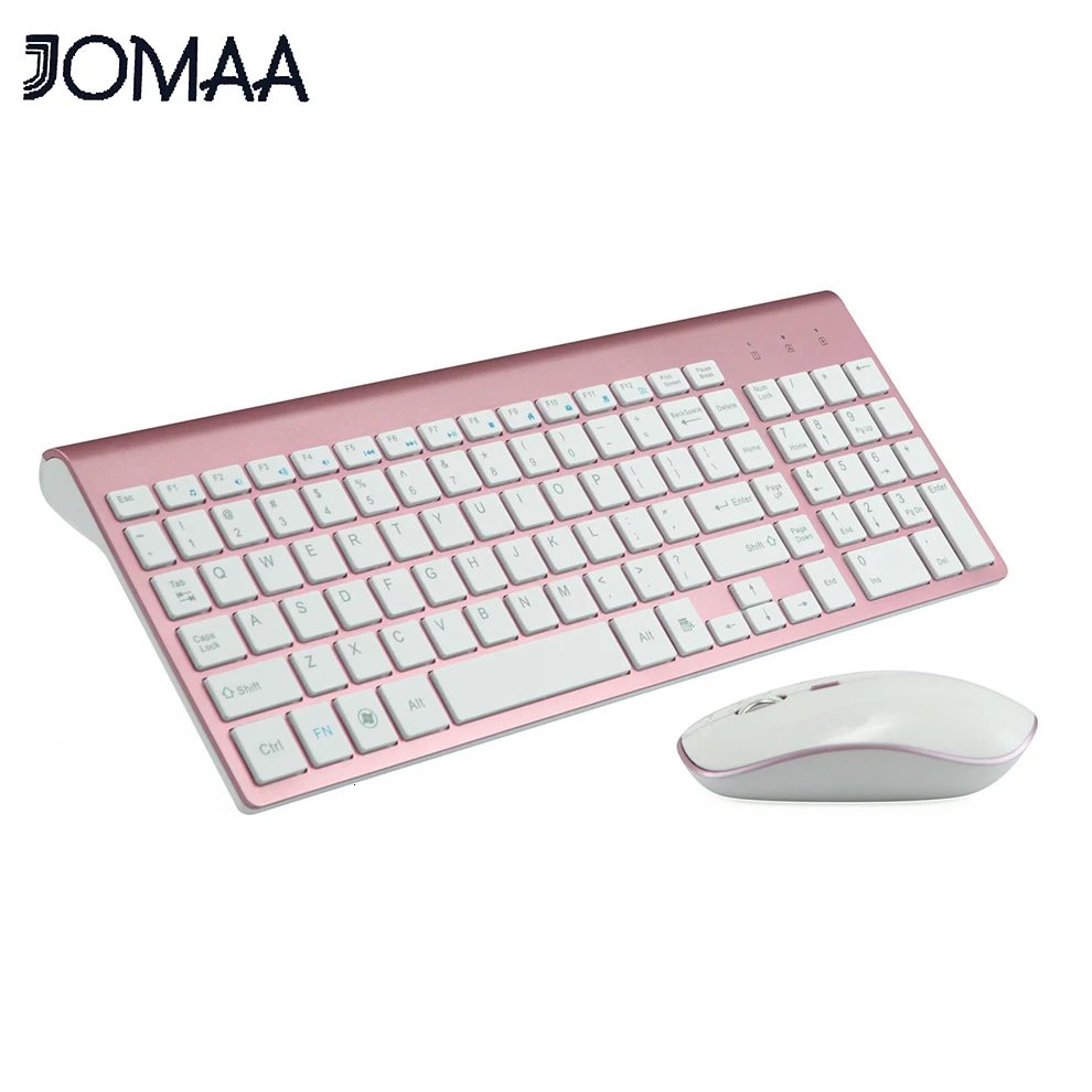 USB Spain Keyboard Wireless Mouse Set 102 Keys 2.4 GHz Ultra Thin Wireless Keyboard Mouse Set Full Size for Computer PC