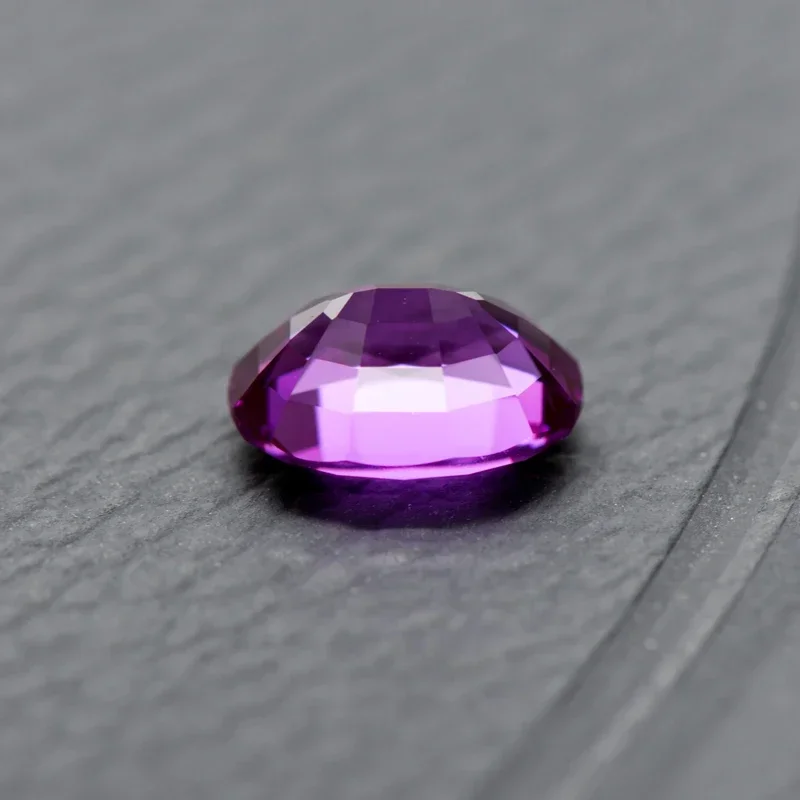 Top Oval Shape Purplish Red Color Lab Grown Sapphire Charms Gemstones Diy Jewelry Making Material Selectable Beads With Certific