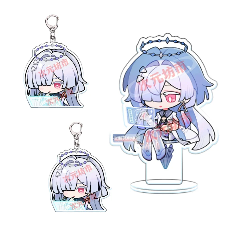 Wuthering Waves Q Edition Mornye High Beauty Acrylic Stand Model Plaque Backpack Pendant Keychain Desktop Decoration Signboard