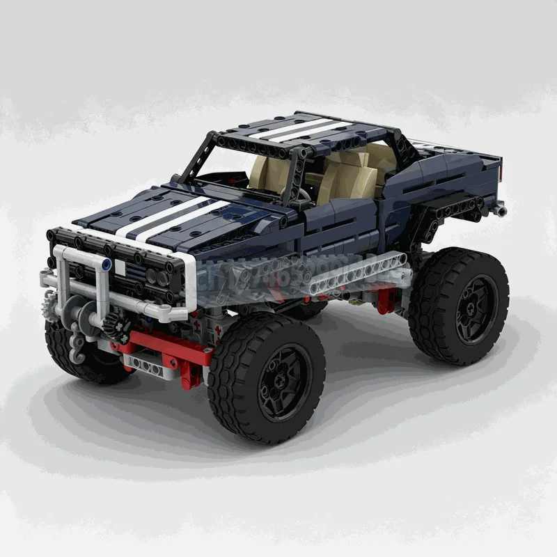1144PCS Compact 4x4 Off Road Crawler Vehicle Building Blocks Control Car Model Technical DIY Assembly Toy Popular Display Gift