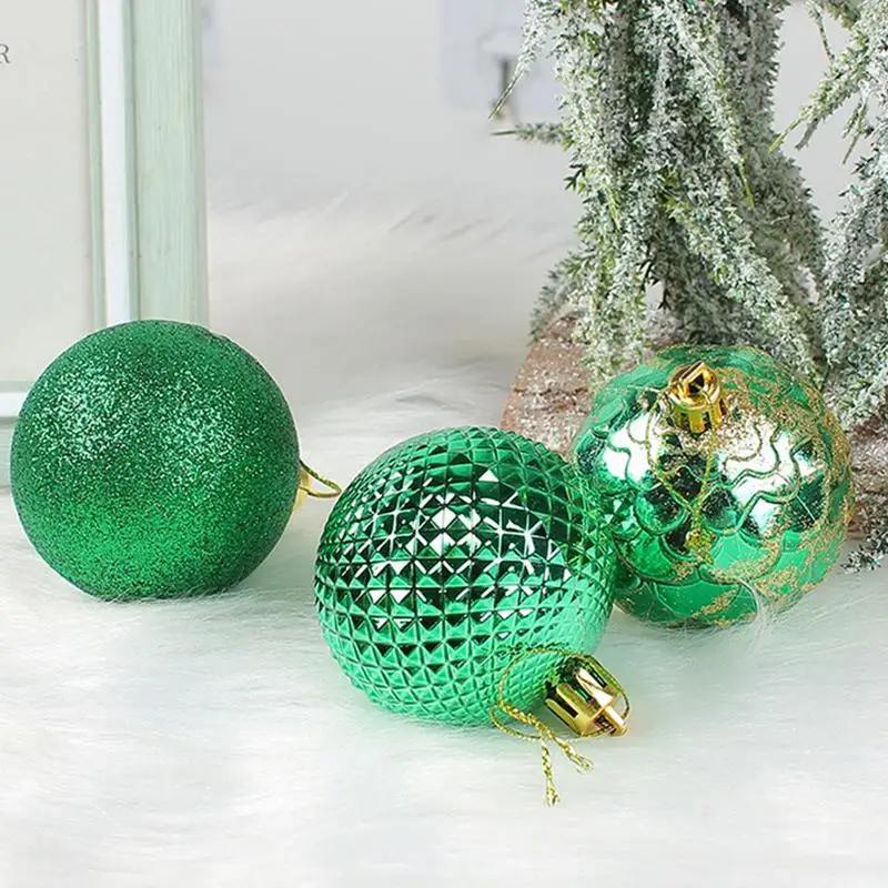 Christmas Tree Ball Set 12pcs Christmas Ball Pendant Christmas Ornaments Set Classic Christmas Decorations Colorful Ball