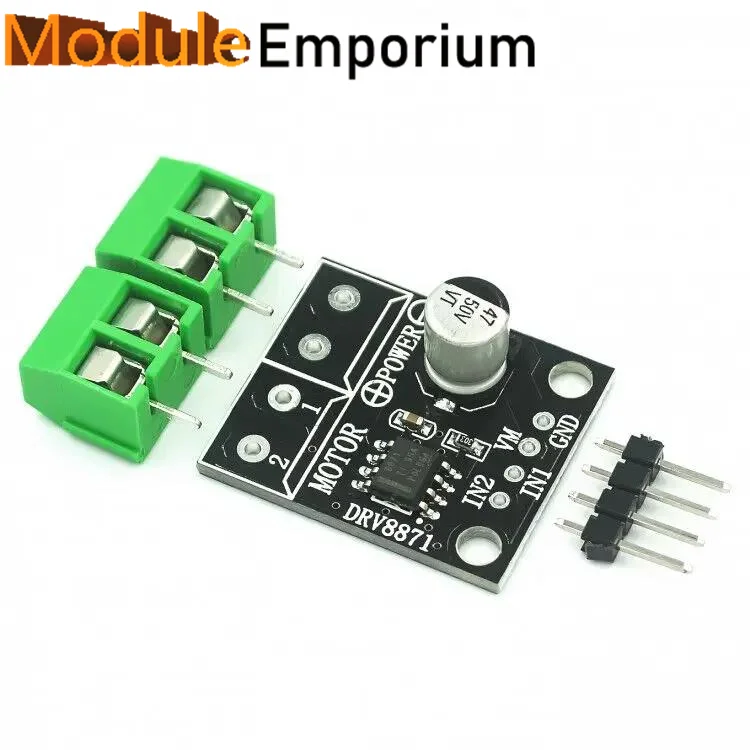 DRV8871 H-Bridge Brushed DC Motor Driver Breakout Board  3.6A Max Internal Current Sense 6.5V To 45V