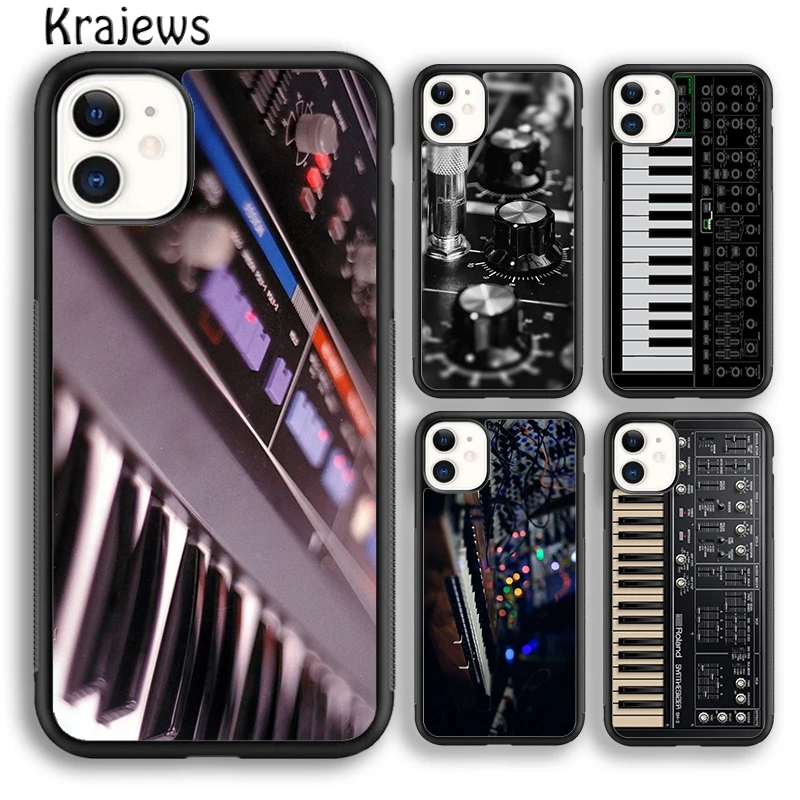 Synth Synthesizer Pattern Phone Case Cover For iPhone 16 15 14 plus XS XR 11 12 mini 13 pro max coque Shell Fundas