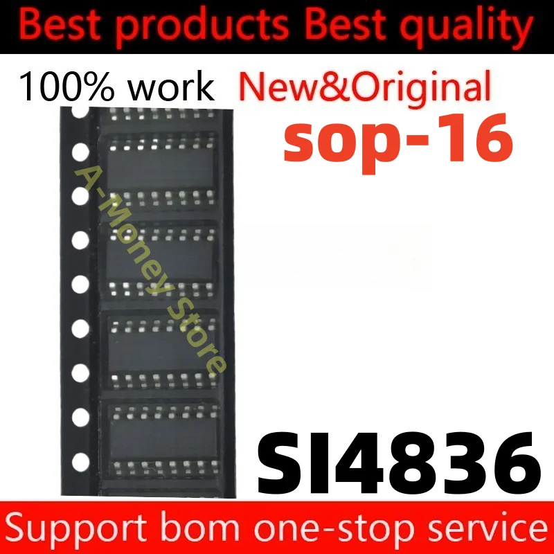 

(5pcs)SI4836A10 SI4836-A10 SI4836-A10-GSR sop-16