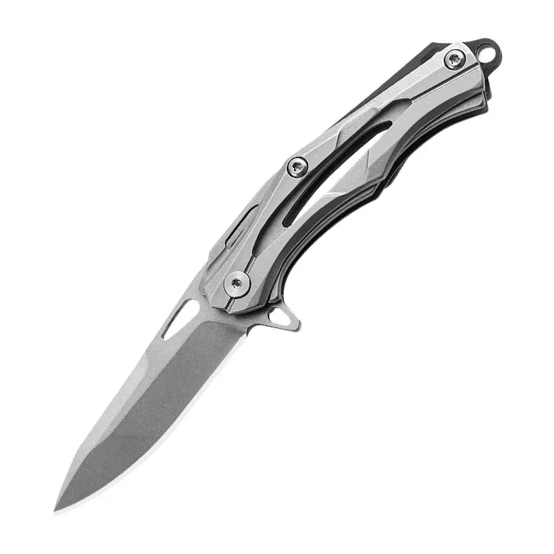 Outdoor body defence folding knife multifunctional high hardness knife camping portable carry sharp fruit knife