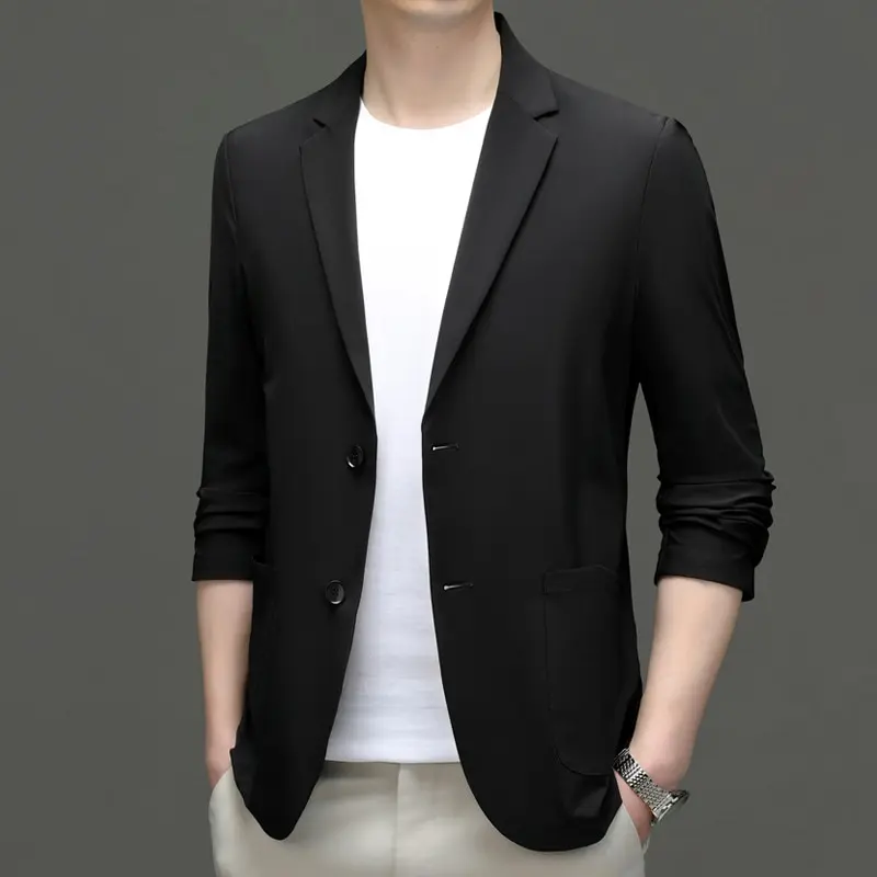 

SS6617-2023 cotton water washing and leisure west service 152 men's single thin slim small suit