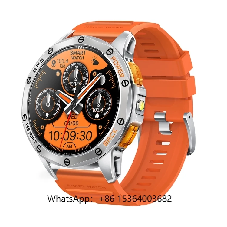 TJXL-Dropshiping 1.43 بوصة LEMFO K67 AMOLED شاشة GPS ساعة ذكية رياضية، دعم المكالمات / مراقبة الصحة #1