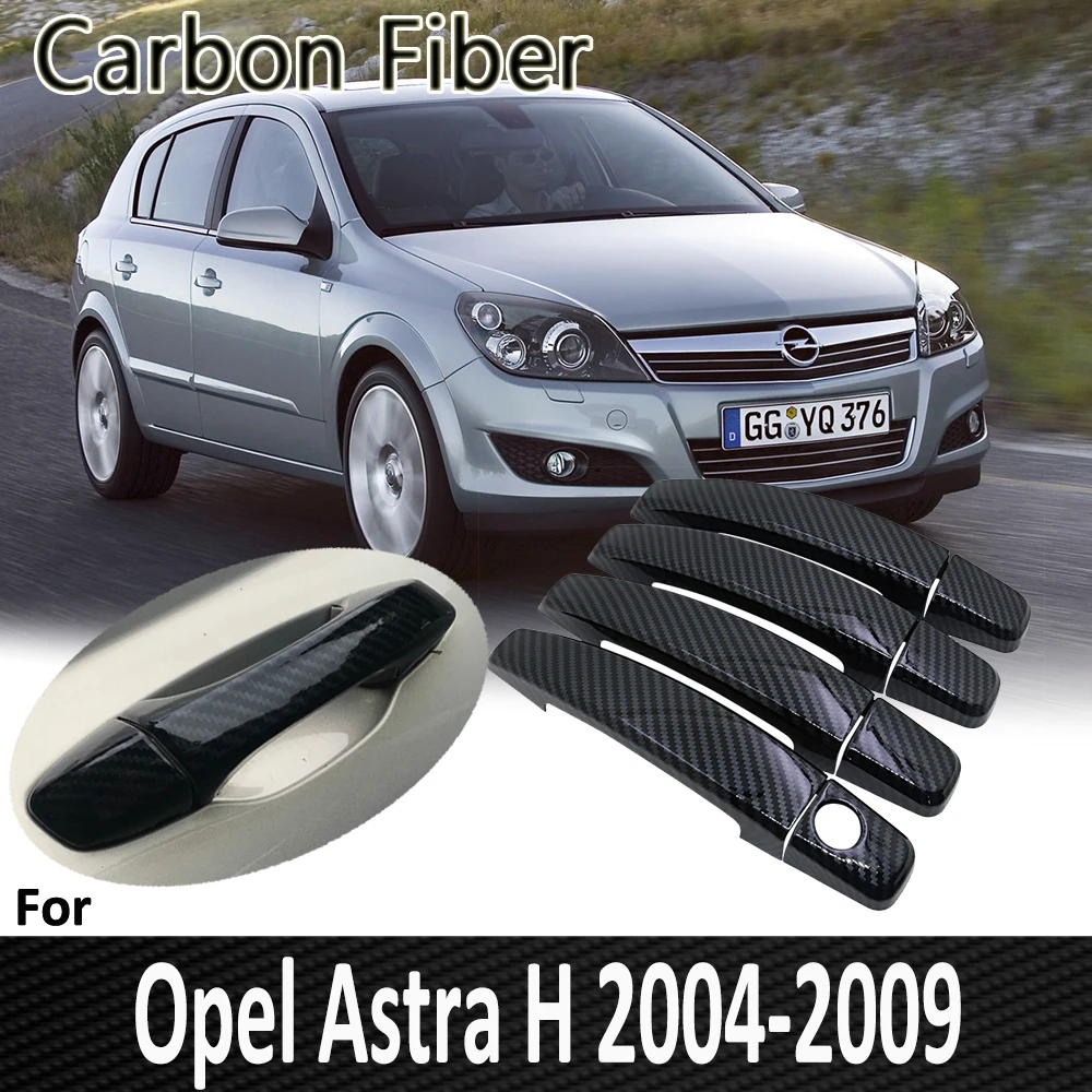 Pop for Opel Astra H 2004~2009 Vauxhall Holden 2005 2006 2007 2008 Door Handle Cover Sticker Car Accessories