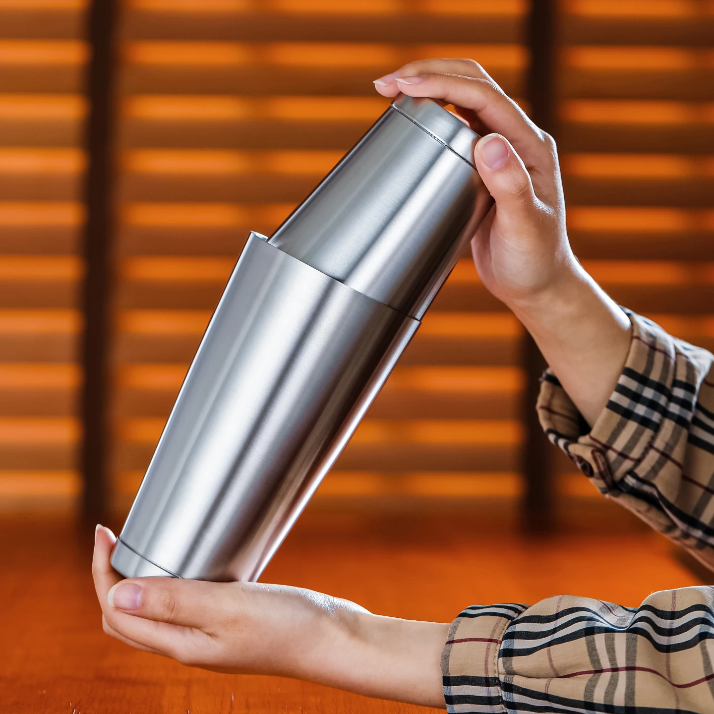 Bar Miracle 304 Stainless Stee - Boston Shaker Set ulasan dan harga