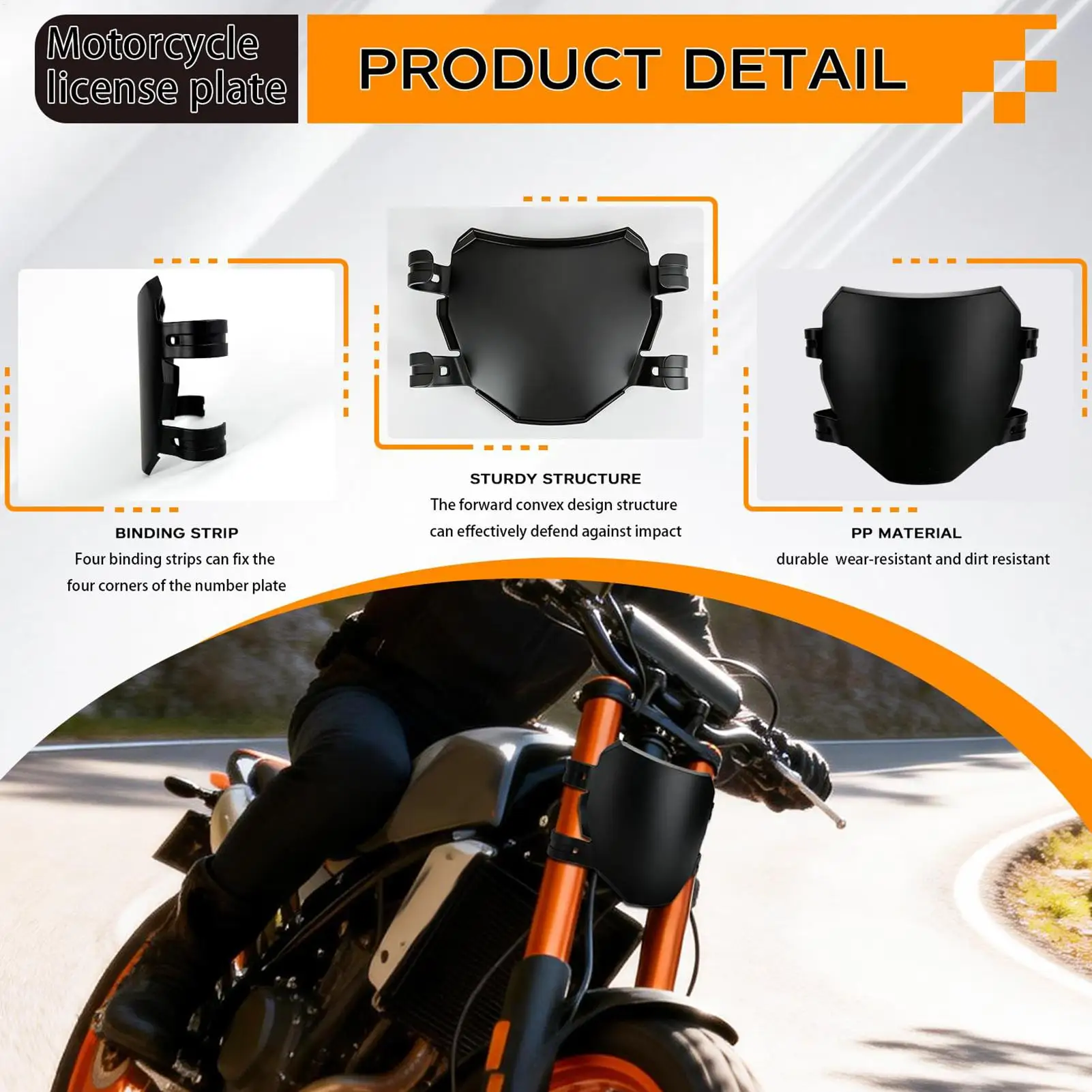 Placa de matrícula universal para bicicletas eléctricas, placa de registro delantera para motocicletas, placa de matrícula universal para bicicletas eléctricas, placa delantera.