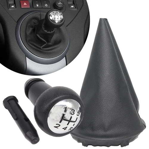 Perilla de palanca de cambios de 5 velocidades para Peugeot Partner 2008 2009 2011 2013 2015 2017 2018 Citroen Berlingo palanca de cambios bota de polaina