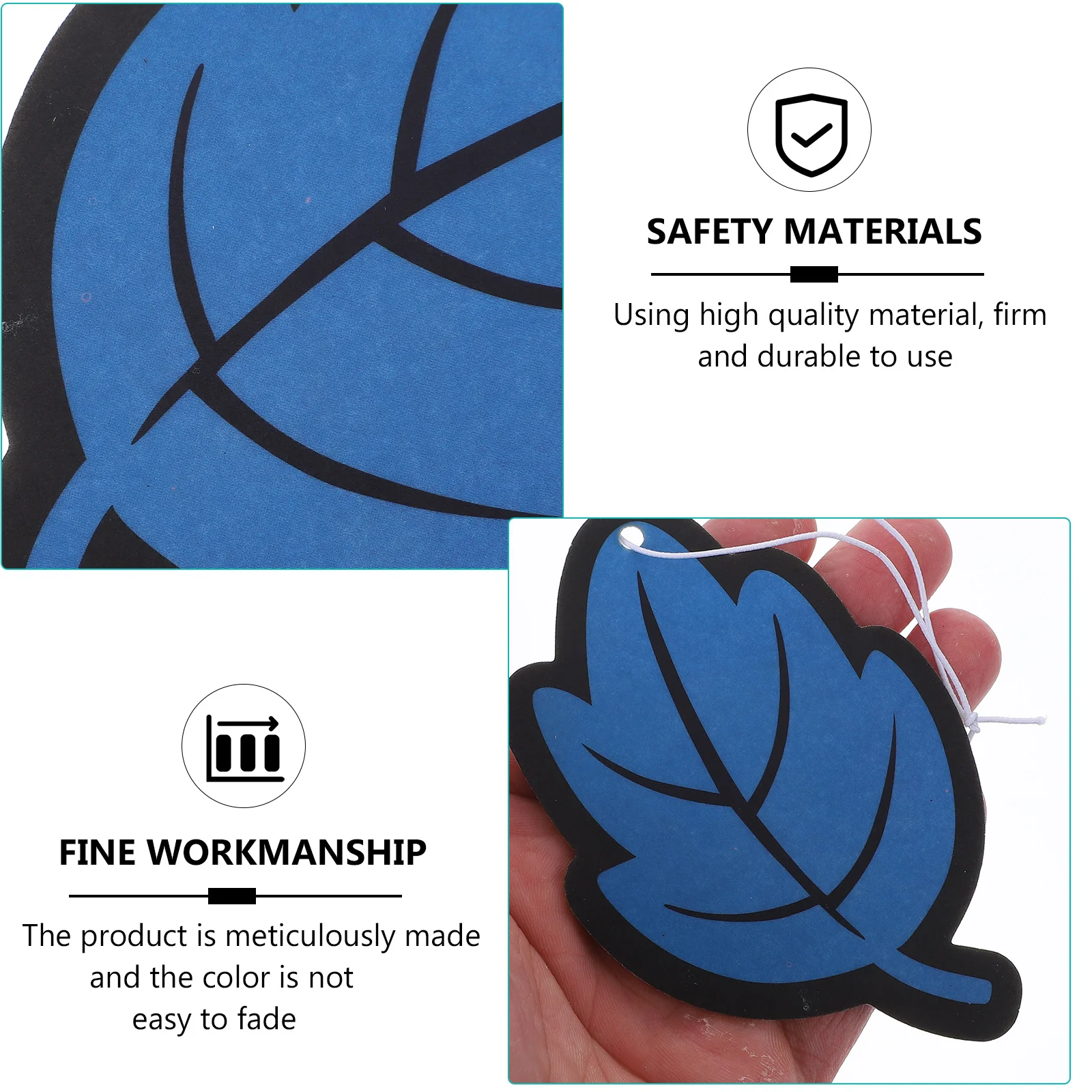 

6pcs Car Air Freshener Leaf Shape Paper Hanging Auto Fragrance For Car Office Bathroom Wardrobe Suitable Valentine Christmas