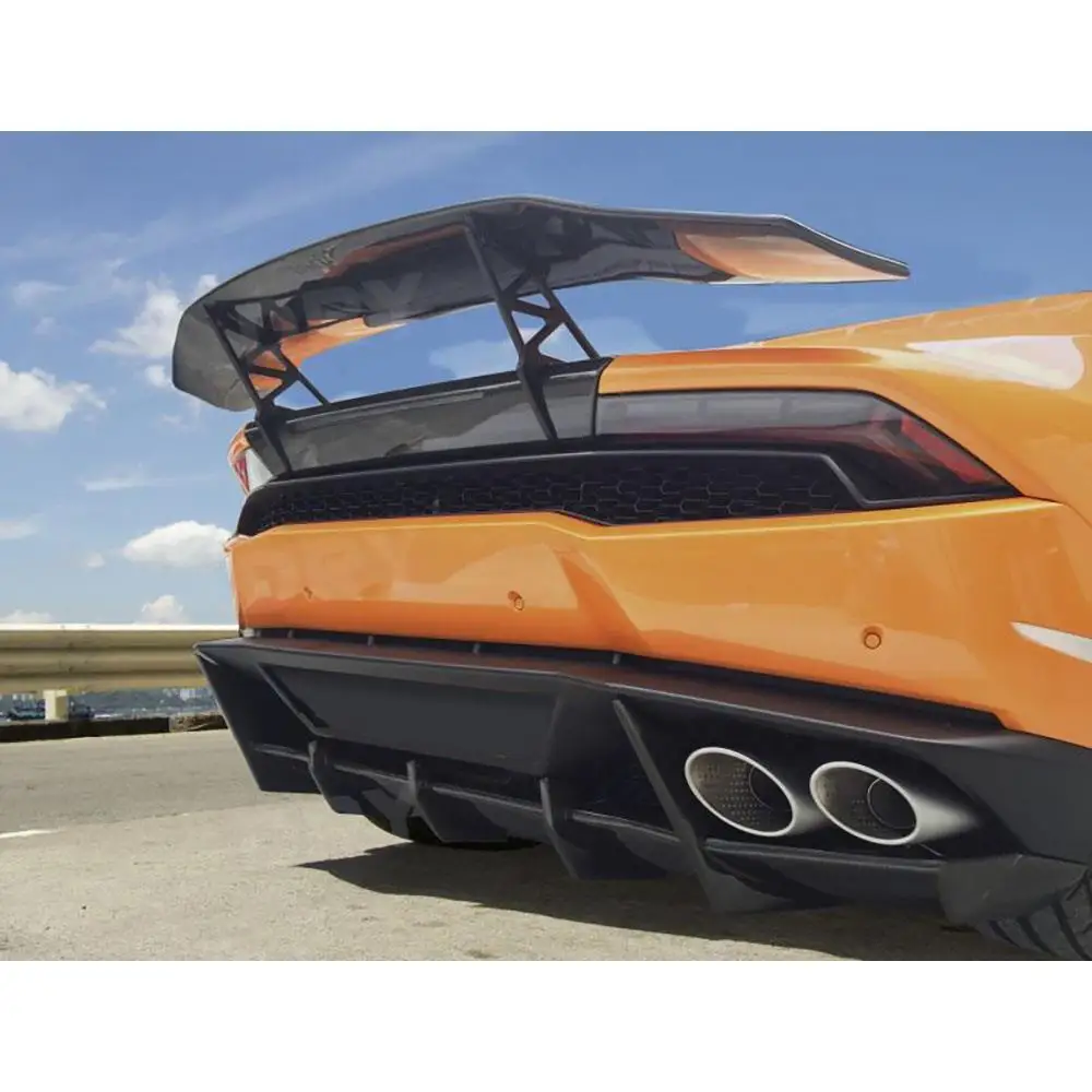 قاعدة غطاء صندوق السيارة الخلفي للسباق من ألياف الكربون الجافة لامبورغيني هوراكان LP610 LP580 2014-2018 FRP